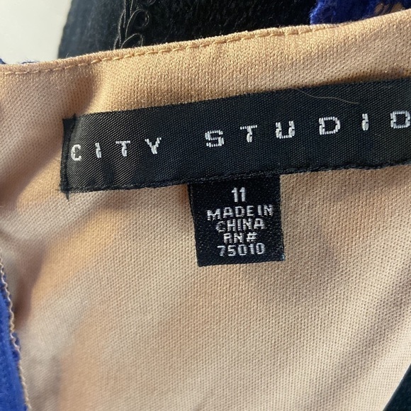 City Studio Lace Fit & Flare Dress - Picture 6 of 8